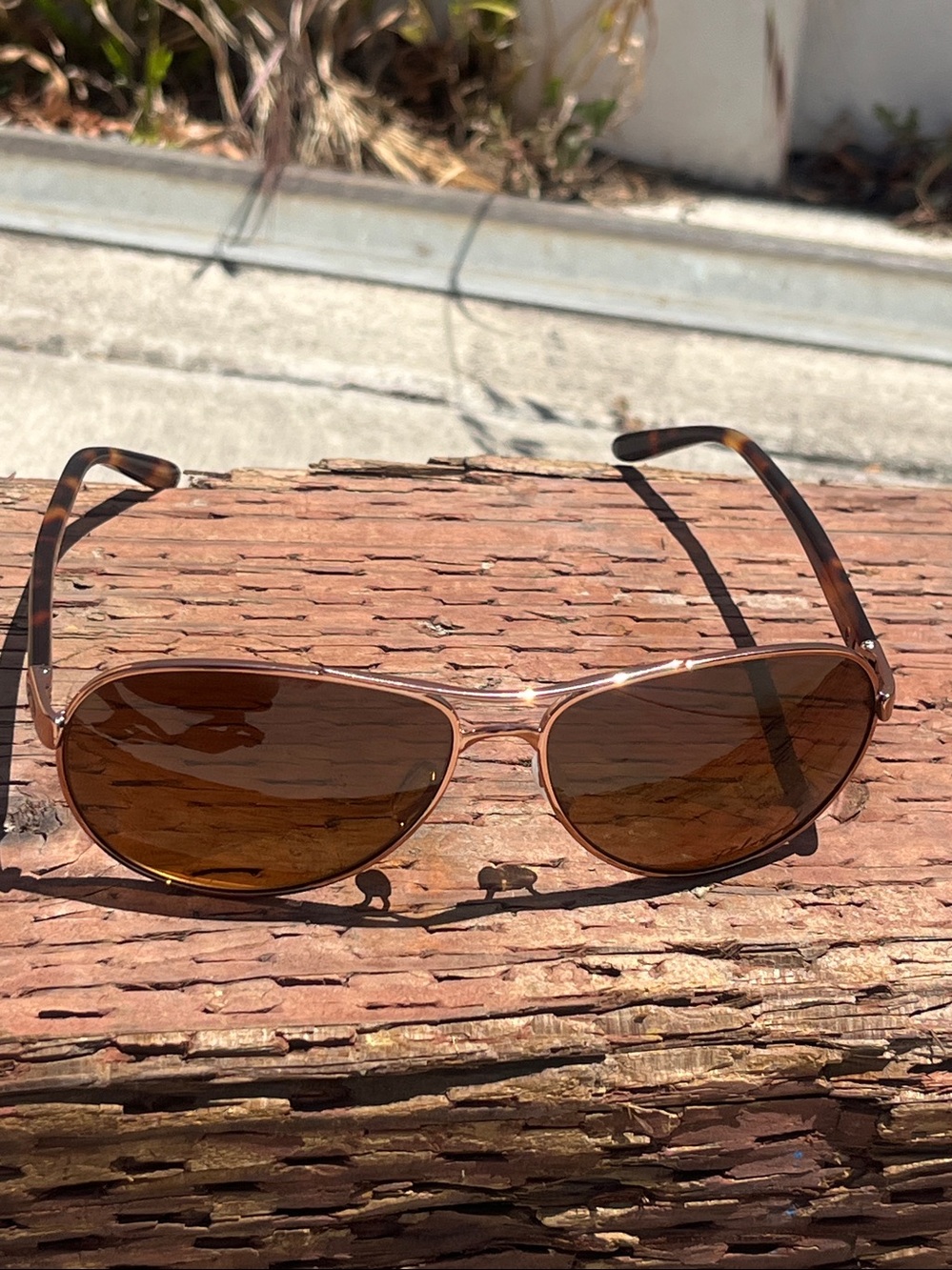 Oakley Feedback Rose Gold Aviator Sunglasses - Picture 12 of 16